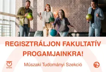 Regisztráljon fakultatív programjainkra